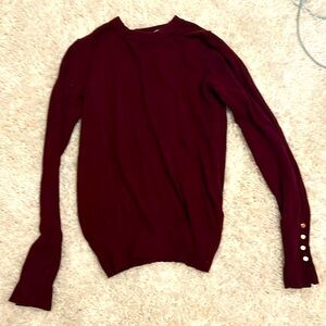 Zara Burgundy knit sweater